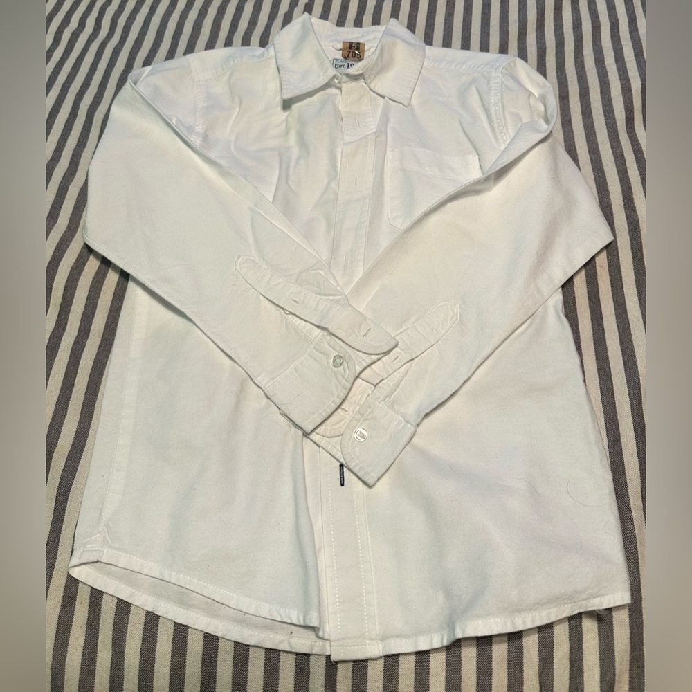 White button up boys 7/8